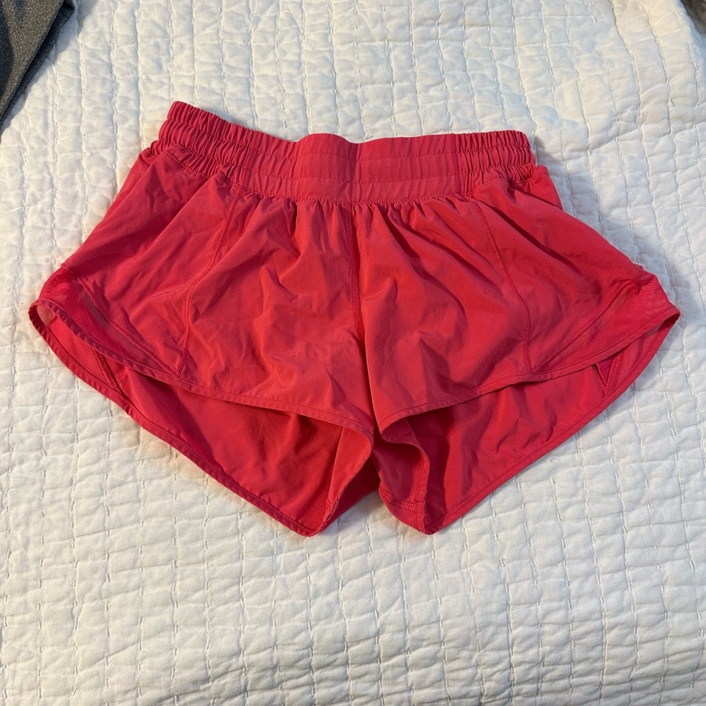 Women's Red Athletic Shorts